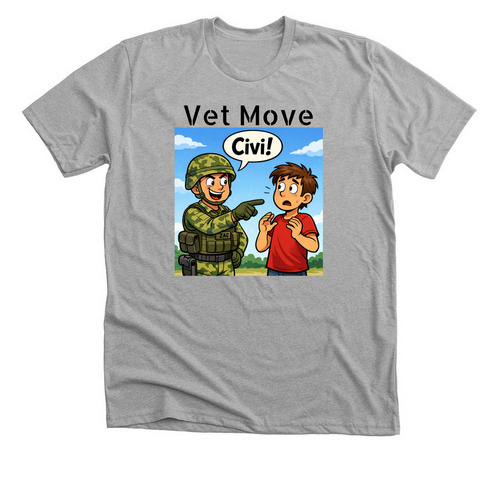 Vet Move, a Athletic Heather Premium Unisex Tee