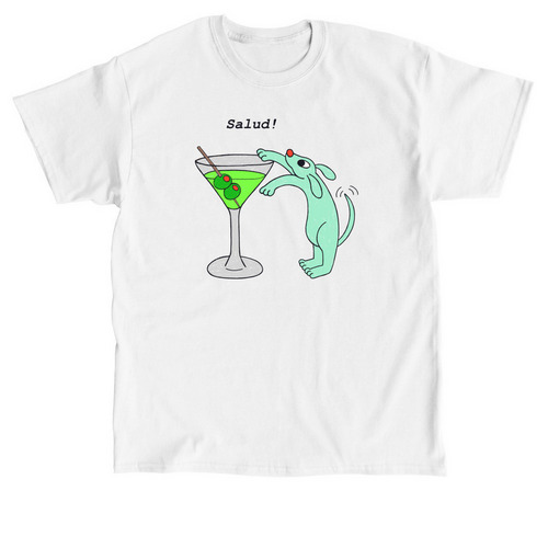 Martini Tee, a White Classic Unisex Tee