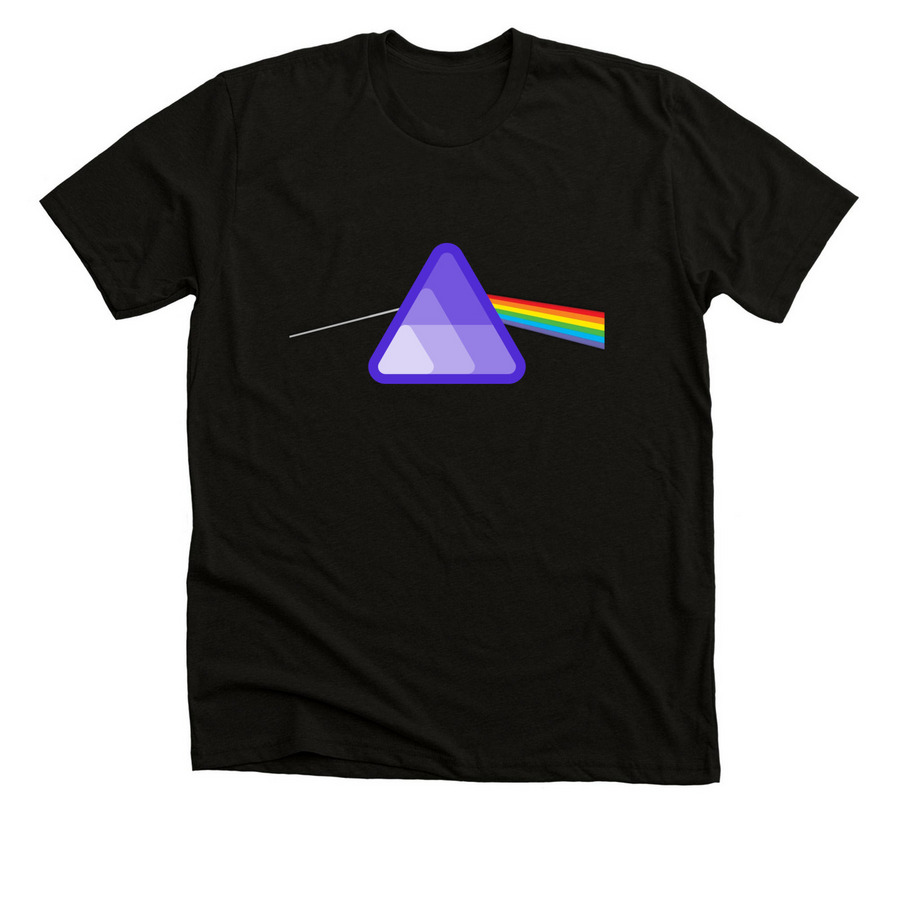 Aspire side of the moon, a Solid Black Blend Premium Unisex Tee