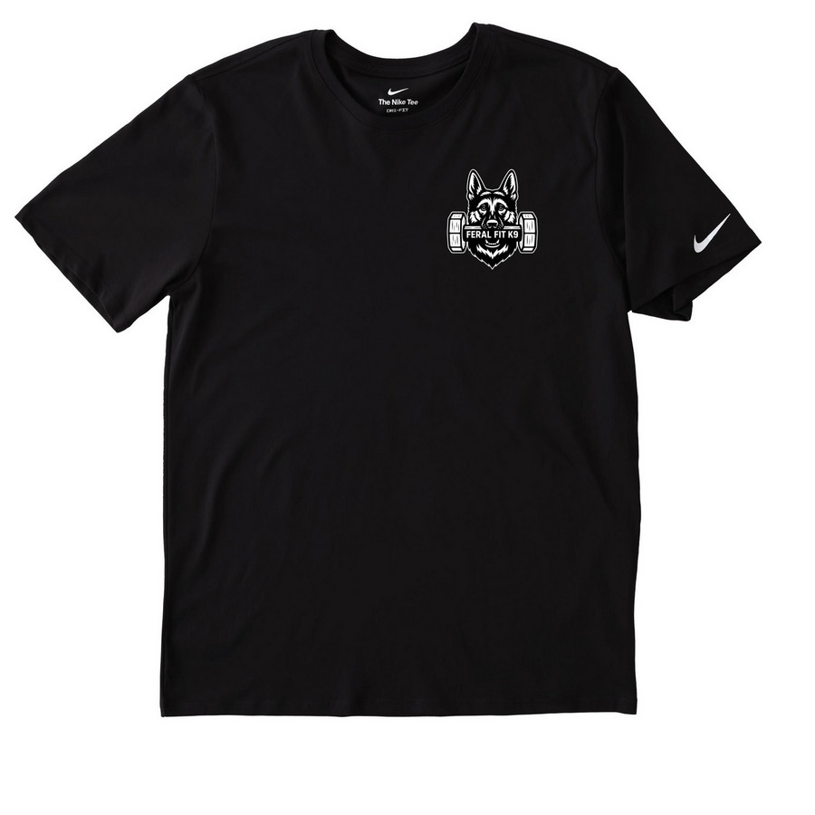 Feral Fit Canines Activewear, a Black Nike Dri-FIT Jersey Blend Performance Tee