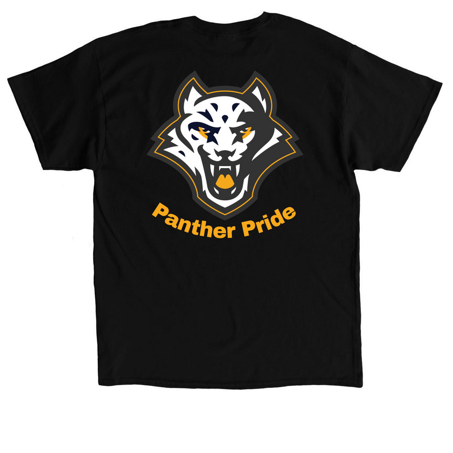Parma Panther Spirit Wear, a Black Classic Unisex Tee (back-view)