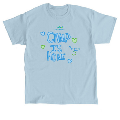 Camp is Home, a Light Blue Classic Unisex Tee