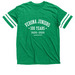 The Clubhouse Collection, a Vintage Green / White Football Jersey Tee