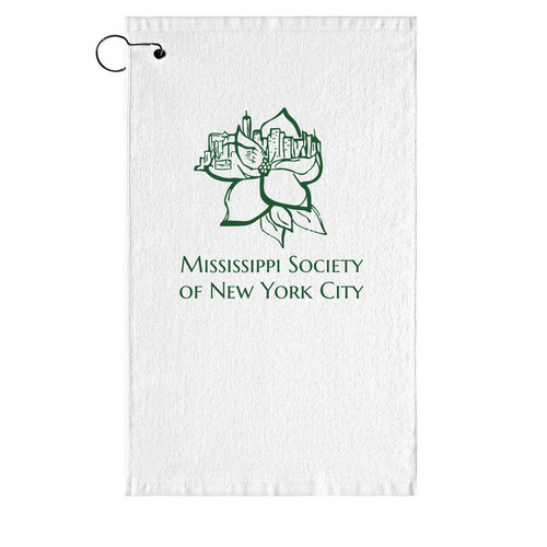 Mississippi Society Golf Towel, a White Golf Towel