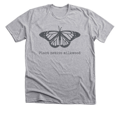 Help monarch butterflies, a Athletic Heather Premium Unisex Tee