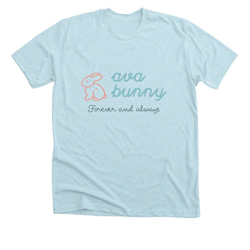 Ava Bunny Inc.&nbsp;, a Heather Ice Blue Premium Unisex Tee