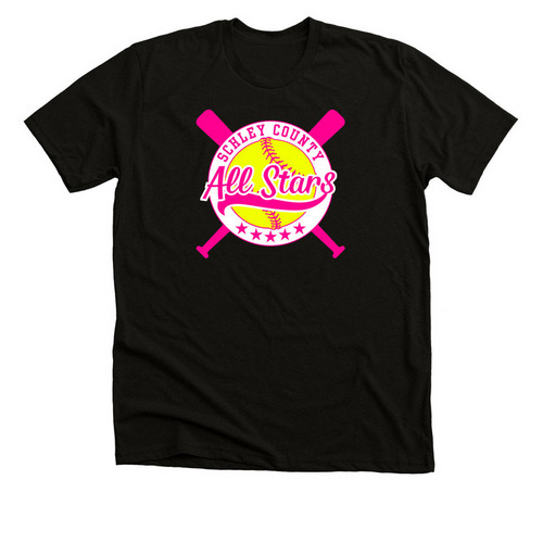 SC 10u All Stars, a Black Heather Premium Unisex Tee