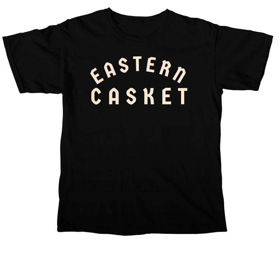 EASTERN CASKET, a Black Comfort Colors Unisex Tee