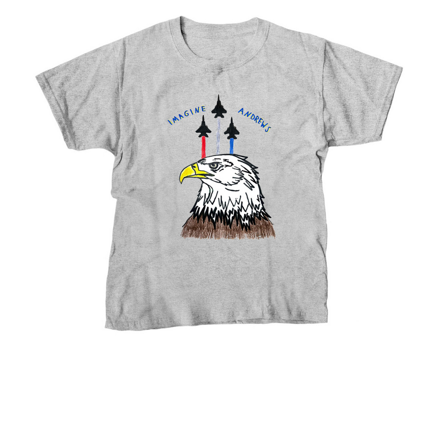 Soaring High with Pride: We R Imagine Andrews, a Sport Grey Youth Unisex Tee