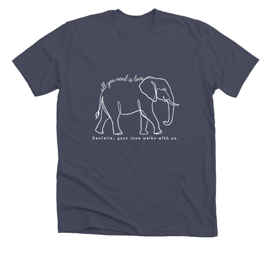 BCCTWB44, a Heather Midnight Navy Premium Unisex Tee