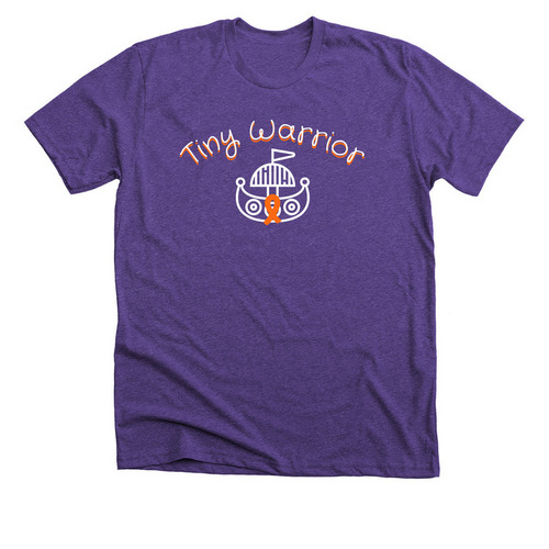 Tiny Warrior&nbsp;, a Heather Team Purple Premium Unisex Tee