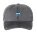 nick weather hat, a Black Printed Pigment Dye Baseball Cap