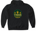 Vision Banquet Crest Tee, a Black Gildan Softstyle Pullover Hoodie