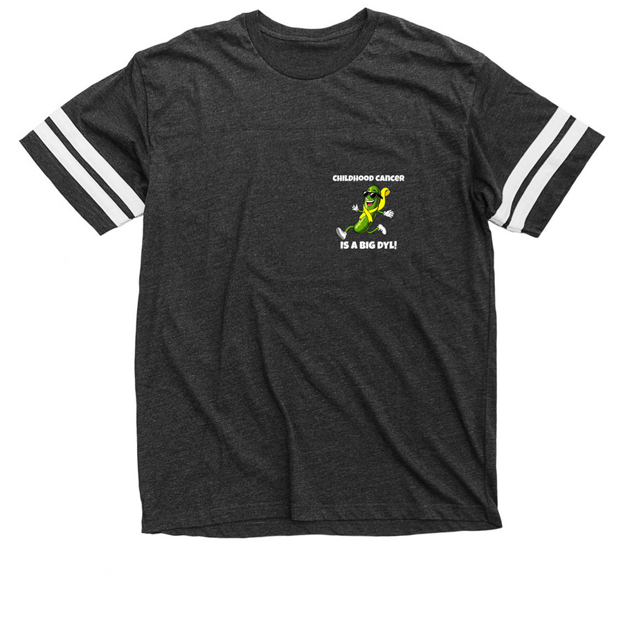 Dyl's Pickle Squad Zip-ups & Sportswear, a Vintage Smoke / White Football Jersey Tee