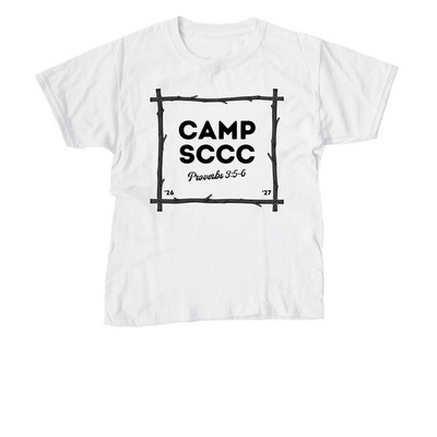 Tie Dye - Kids Camp SCCC, a White Youth Unisex Tee