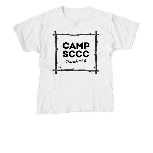 Tie Dye - Kids Camp SCCC, a White Youth Unisex Tee