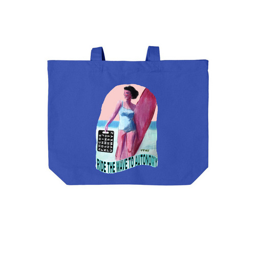 Autonomy - letterboards can go everywhere!, a True Royal Cotton Canvas Tote Bag