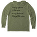 Finding Signals (Light Sweaters/Hoodies), a Olive You Green Allmade Eco Triblend Hoodie Tee (back-view)