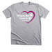 Where the Love Is Logo, a Athletic Heather Premium Unisex Tee