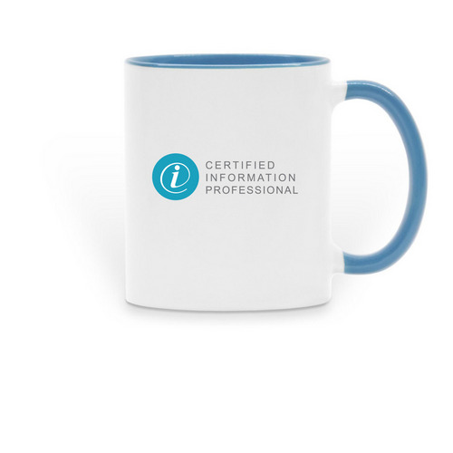 CIP Mug, a Light Blue Two-Tone Ceramic Mug