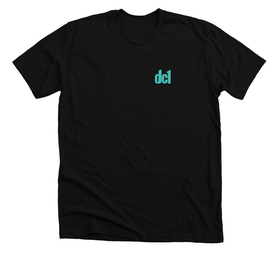dc1 comp shirts, a Solid Black Blend Premium Unisex Tee