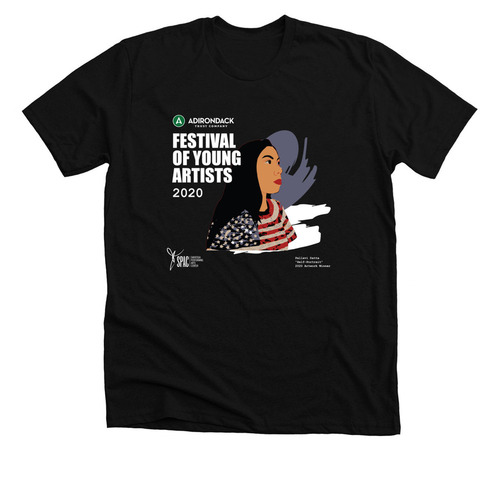 Festival of Young Artists 2020 T-shirt&nbsp;, a Solid Black Blend Premium Unisex Tee