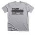 Fight Like a Brain Tumor Survivor, a Athletic Heather Premium Unisex Tee