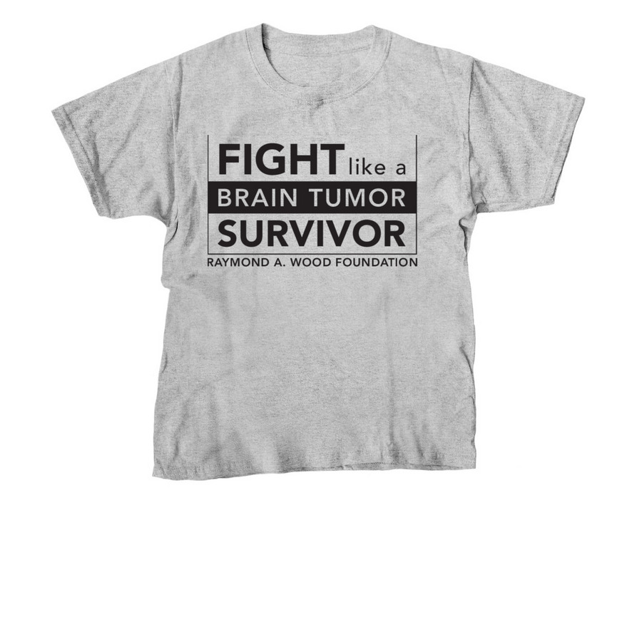 Fight Like a Brain Tumor Survivor, a Sport Grey Youth Unisex Tee