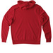 GIRLS WILL BE GIRLS, a Revolution Red Allmade Organic French Terry Pullover Hoodie (back-view)