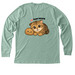 Team Potato, a Heather Dusty Blue Premium Long Sleeve Tee (back-view)