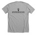 HERON, a Athletic Heather Premium Unisex Tee (back-view)