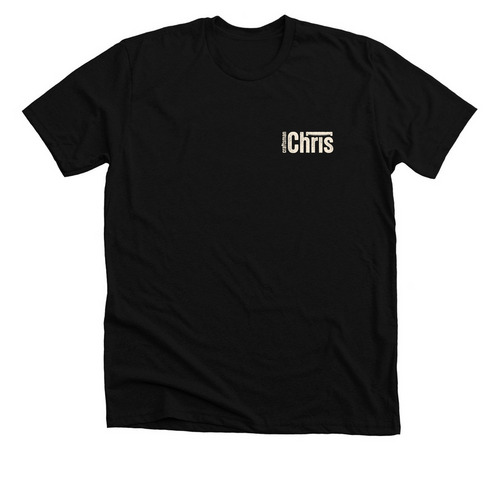 Craftsman Chris Classic (white logo), a Solid Black Blend Premium Unisex Tee