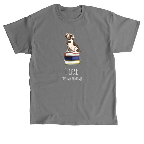 I Read Past My Bedtime, a Charcoal Classic Unisex Tee