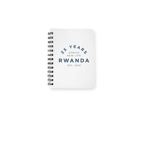 Africa New Life 5x7 Notebook&nbsp;, a White Spiral Notebook