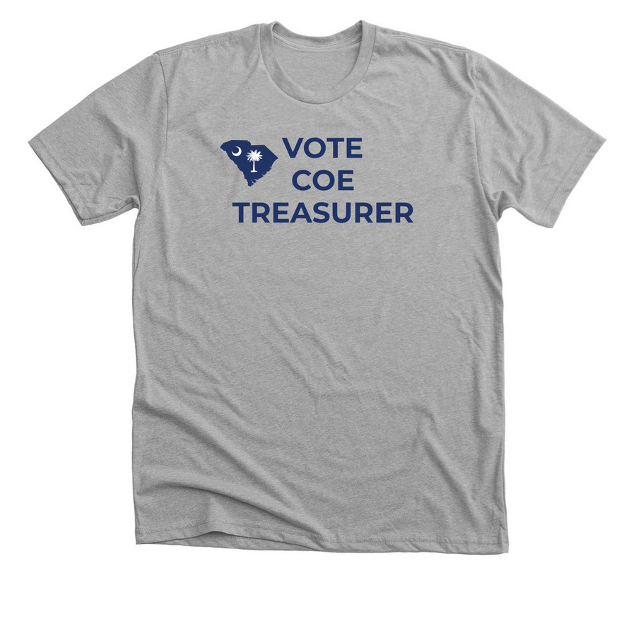 Vincent Coe for South Carolina, a Athletic Heather Premium Unisex Tee