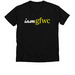 V-Neck i am GFWC, a Solid Black Blend Premium V-Neck Tee