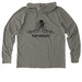 NBRF TEAM BORZOI LIFE, a Driftwood Grey Allmade Organic Cotton Mineral Dye Hoodie Tee (back-view)