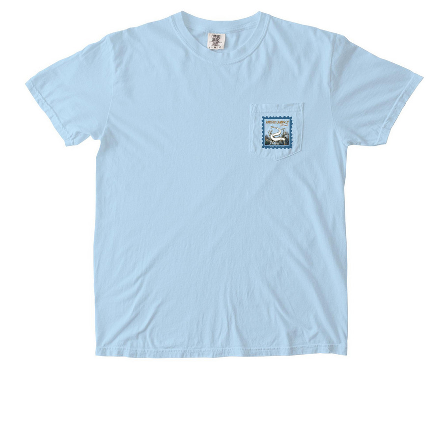 2026 Lamprey Week, a Chambray Comfort Colors Pocket Tee