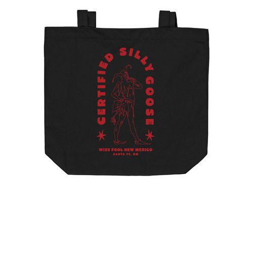 Certified Silly Goose Tote, a Black Organic Cotton Tote Bag