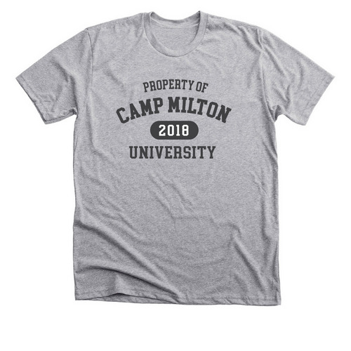 Camp Milton University, a Athletic Heather Premium Unisex Tee