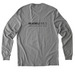 The Big Broadcast @ WAMU, a Granite Grey Heather Allmade Organic Cotton Long Sleeve Tee (back-view)