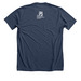 (Cover) Crop Top, a Heather Navy Premium Unisex Tee (back-view)
