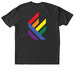 PRIDE MERCH, a Vintage Black Triblend Unisex Tee (back-view)
