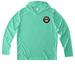 UV Lightweight Hoodie, a Bright Seafoam UV Performance Long Sleeve Hoodie