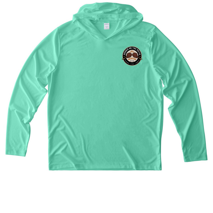 UV Lightweight Hoodie, a Bright Seafoam UV Performance Long Sleeve Hoodie