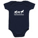 PSGR White Logo - Infant Onesie, a Navy Infant Onesie