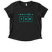 More Options in Teal!, a Space Black Allmade Eco Triblend Women?s Scoop Neck Tee
