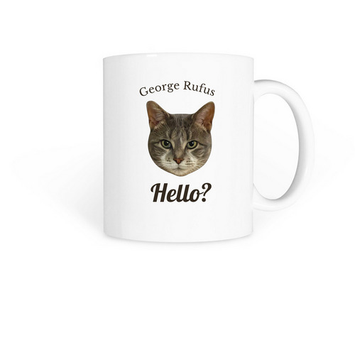 Hello? Mug, a White Coffee Mug