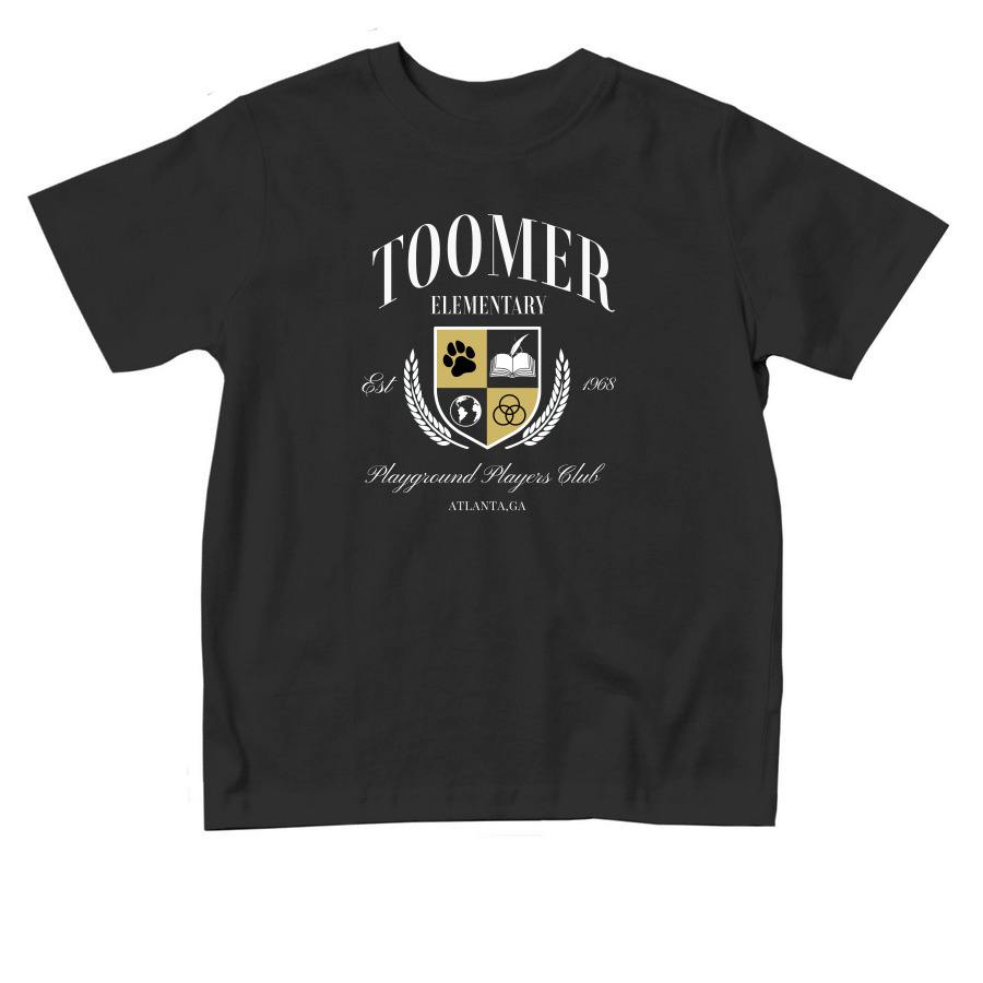 Playground Club (Toddlers - Black), a Black Toddler Tee