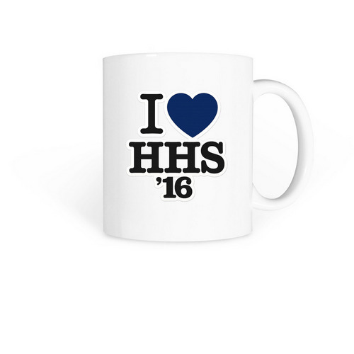 I LOVE HHS'16 MUG, a White Coffee Mug
